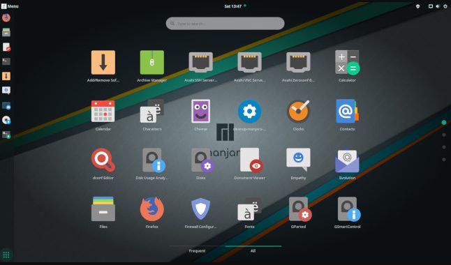 Manjaro Linux с рабочей средой Gnome